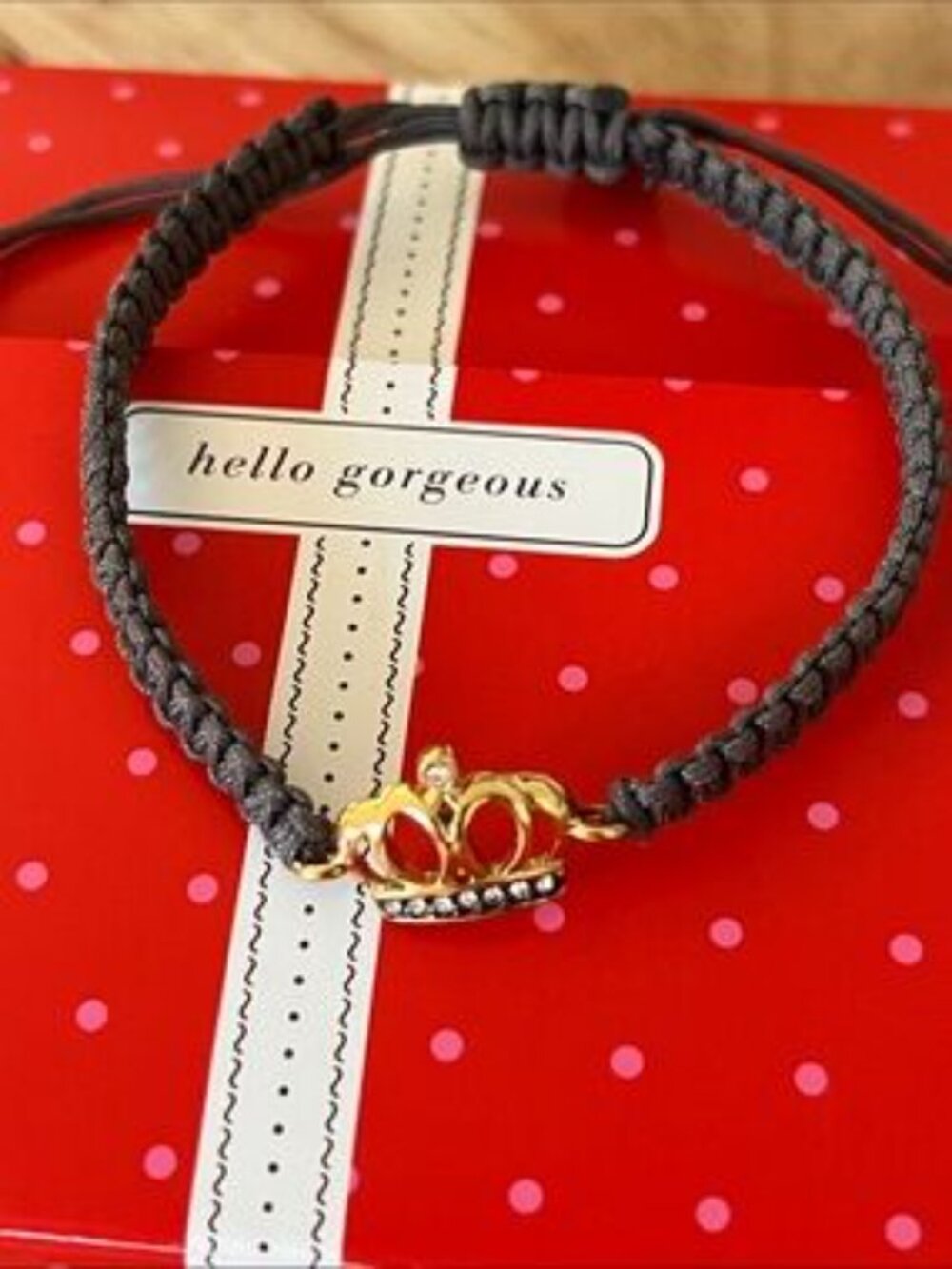 Stella & Dot Elizabeth Adjustable  Crown Bracelet EUC